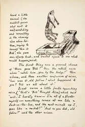 そこにはビル、パブのアリスアドベンチャーアンダーグラウンドからのイラストがあります。 1886（ファクシミリ）